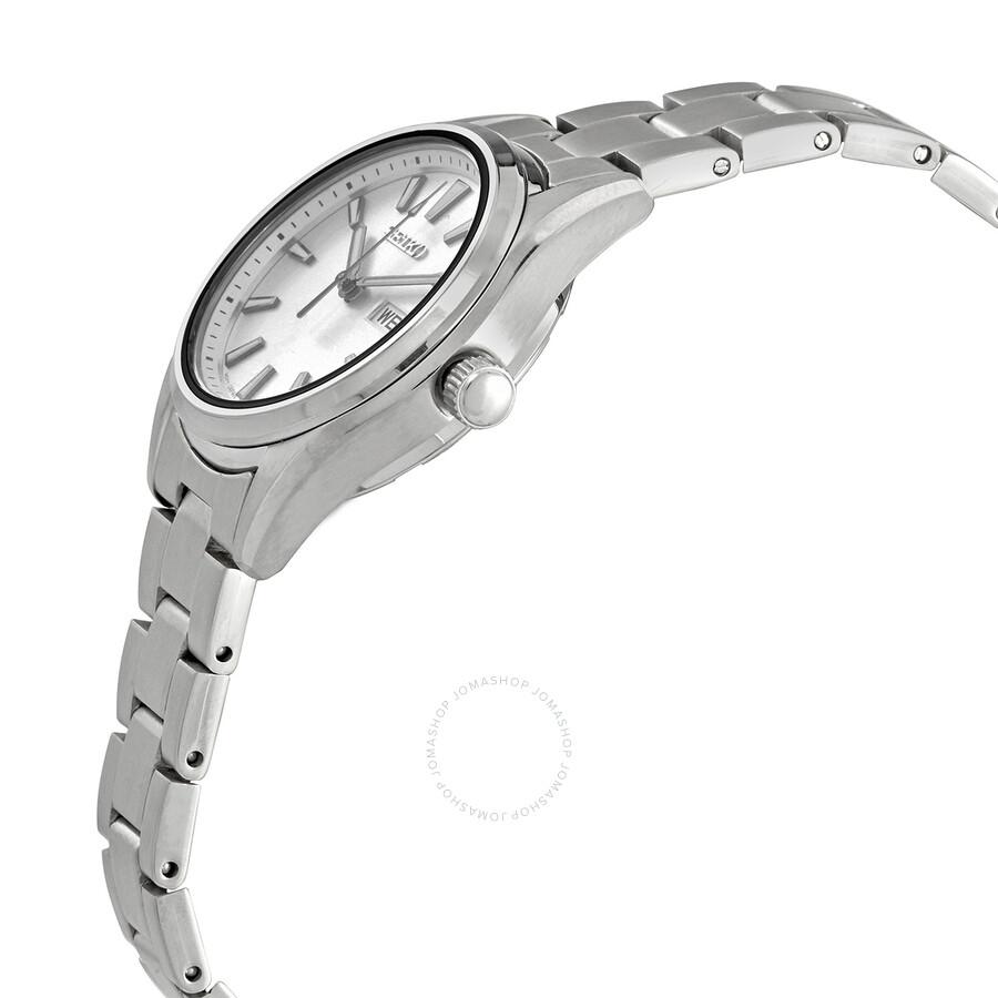 Seiko Neo Classic Quartz Silver Dial Ladies Watch SUR349P1