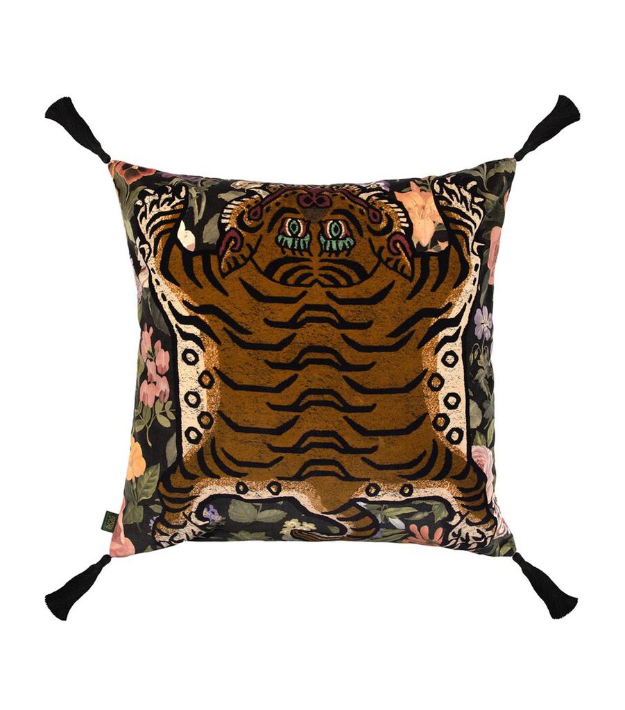 House of Hackney Velvet Floral Saber Cushion