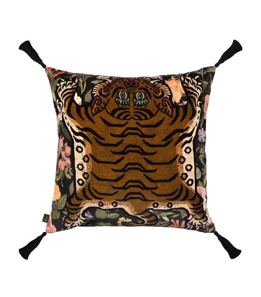 House of Hackney Velvet Floral Saber Cushion 1