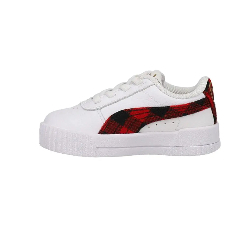 Puma Carina Winter Plaid Slip On Sneakers (Toddler) 3