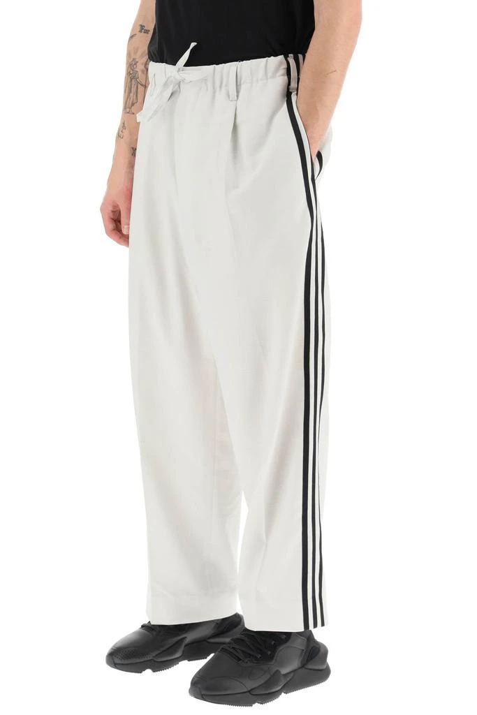 Y-3 lightweight twill pants with side stripes 4