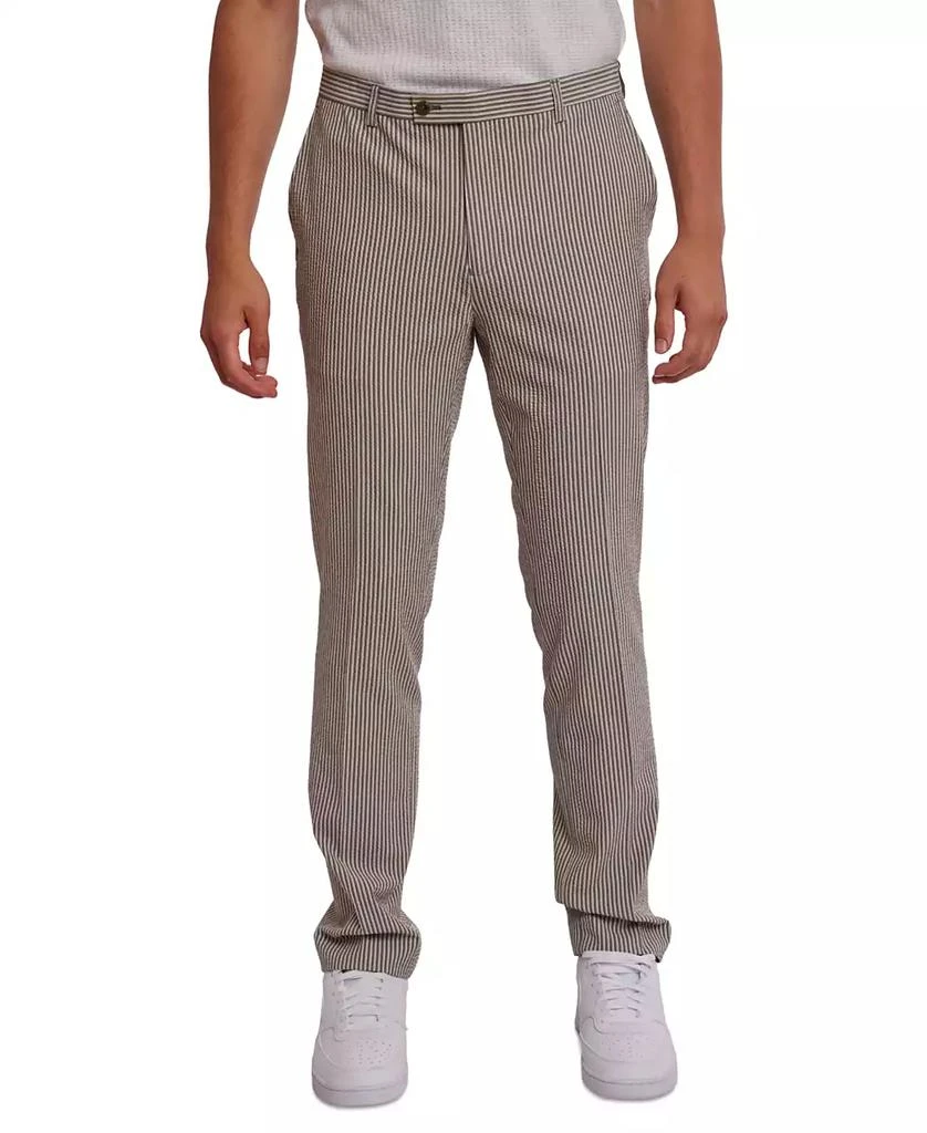 Paisley & Gray Men's Downing Slim Fit Seersucker Pants 1