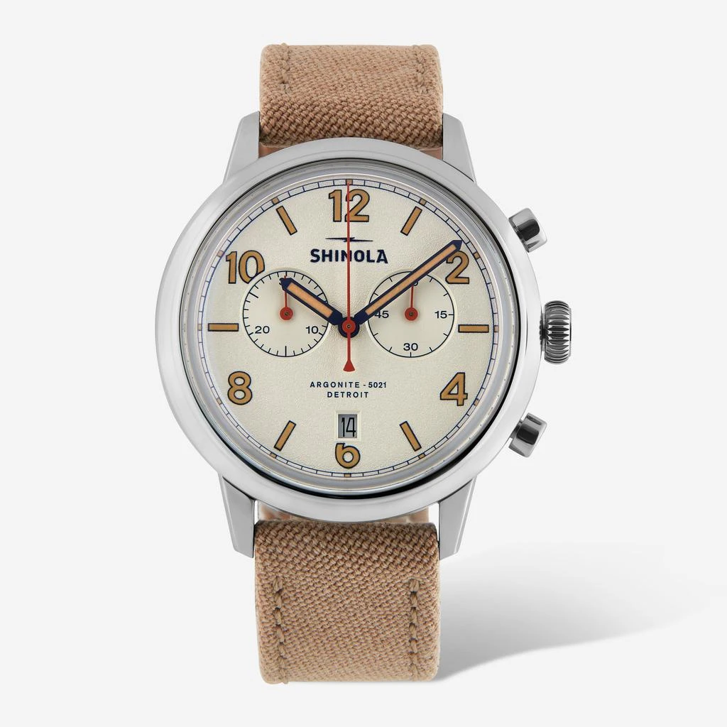 Shinola SHINOLA Detroit Men's The Traveler S0120245785 2 Eye Chronograph Watch 1