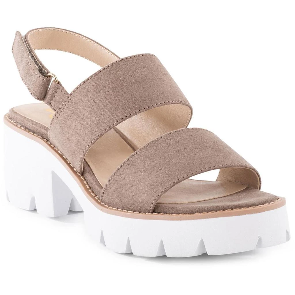 BC Footwear Armitage Womens Adjustable Faux Suede Slingback Sandals 1