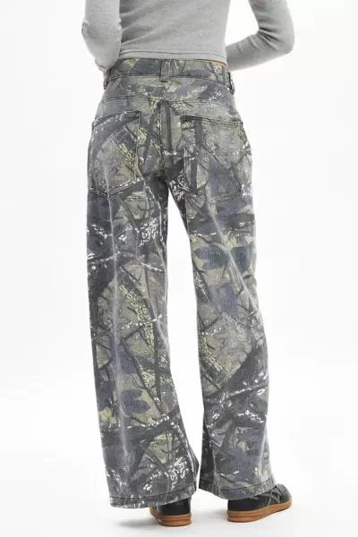 Jaded London Jaded London Forrest Camo Print Colossus Jean 5