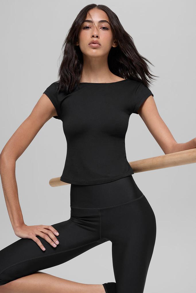 Alo Alosoft Back For More Tee - Black