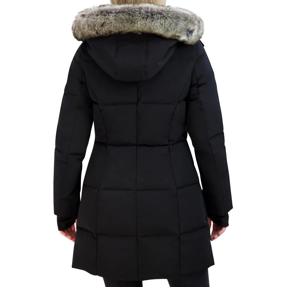 Nautica Women's Faux-Fur-Trim Hooded Puffer Coat 2