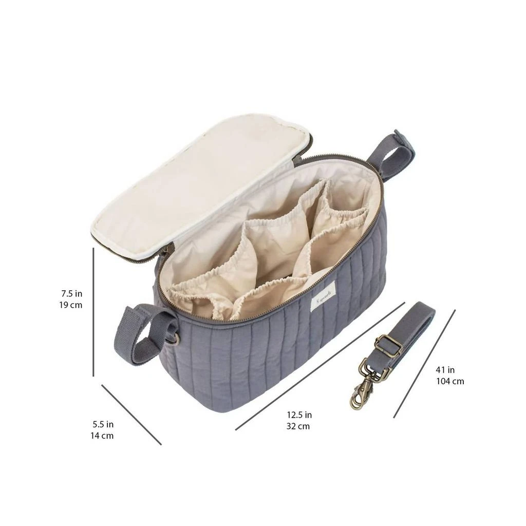 3 Sprouts Universal Stroller Caddy Organizer In Charcoal Gray 3