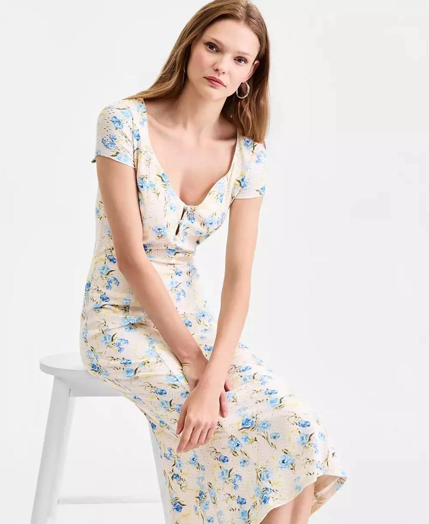 guess floral midi dress Floral-print Midi Dress