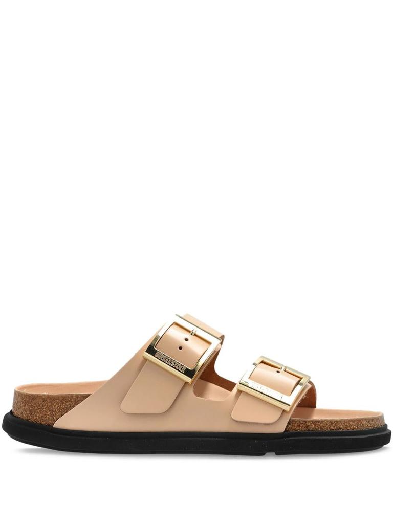 Birkenstock Birkenstock Arizona Db Shine New Beige, Natural Leather Shoes