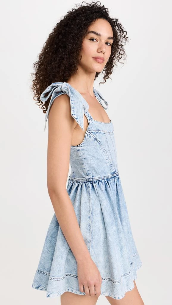 Alice + Olivia Amina Corset Denim Dress 3
