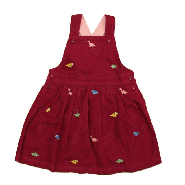 JoJo Maman Bébé Girls Maroon Dinosaurs Jumper