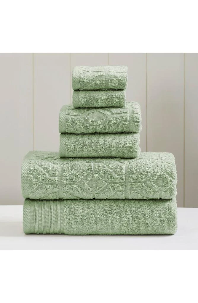 Modern Threads Soft Rib Quick Dry 6-Piece Towel Set 1
