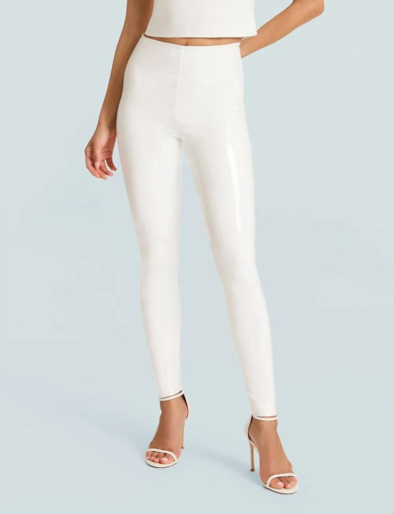 Commando Faux Patent Leggings In White 1