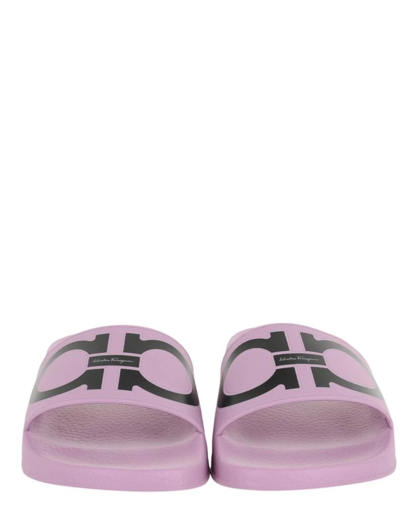 Salvatore Ferragamo Groovy Dual Gancini Slides 5