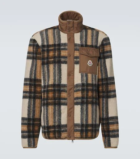 Moncler Checked teddy jacket  1