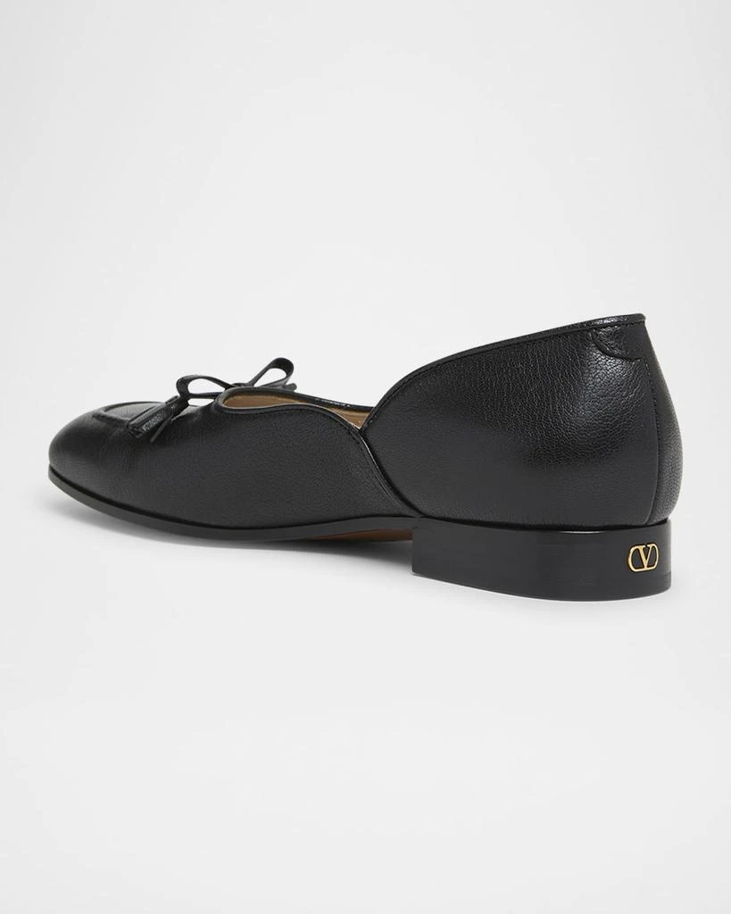 Valentino Men
s VLogo-Heel Leather Flats 4