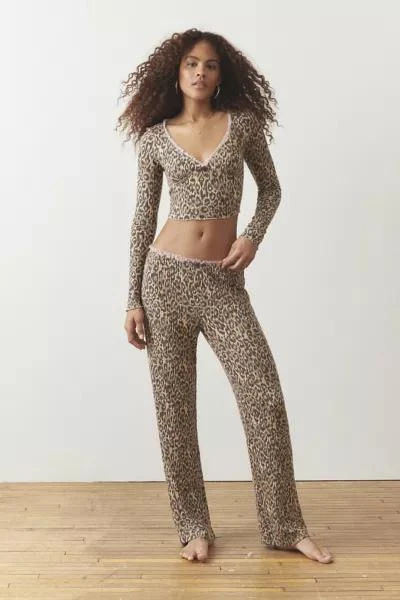 Out From Under Out From Under Brushed Lace Trim Lounge Pant 1