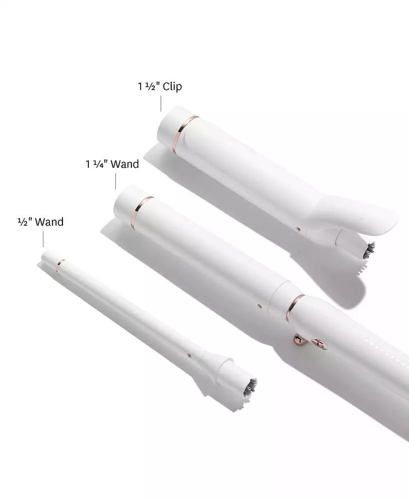 T3 Switch Kit Curl Trio Professional Ionic Interchangeable Curling Iron with 3 CeramicClip & Wand Barrels for Curling and Waving 6