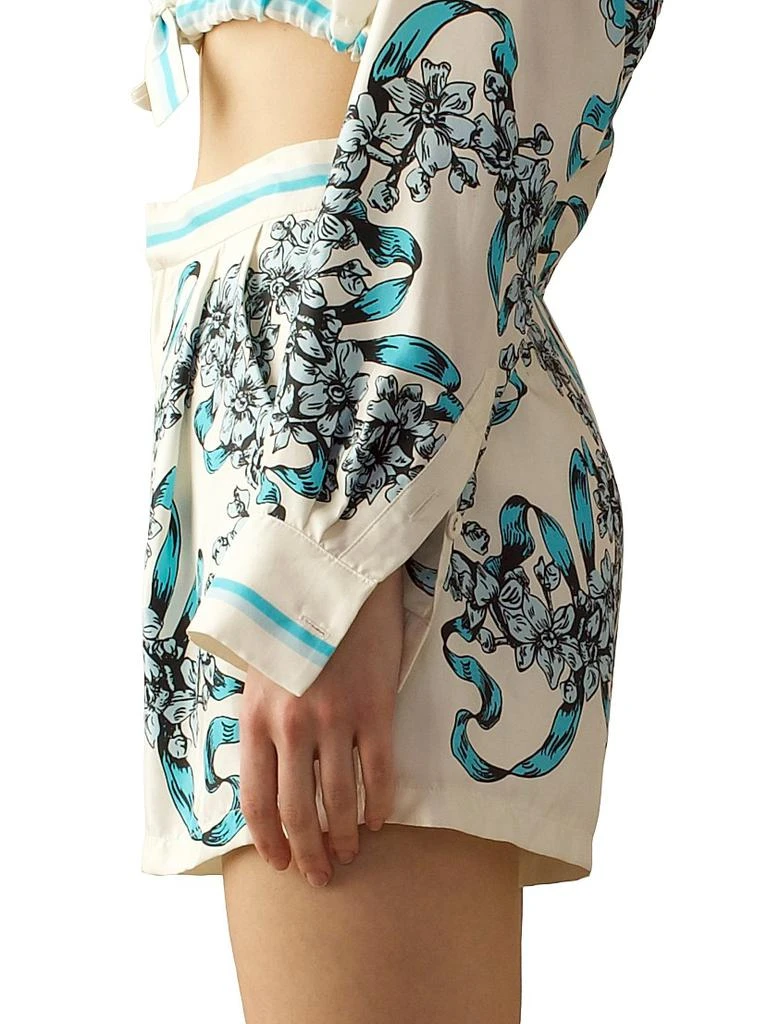 Cynthia Rowley Floral Silk Shorts 3