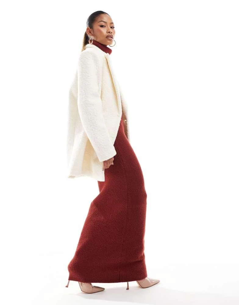 Aria Cove Aria Cove oversized boucle formal blazer in cream 3