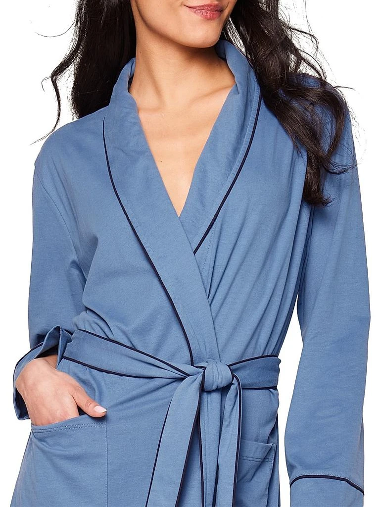 Petite Plume Pima Cotton Tie-Waist Robe 5