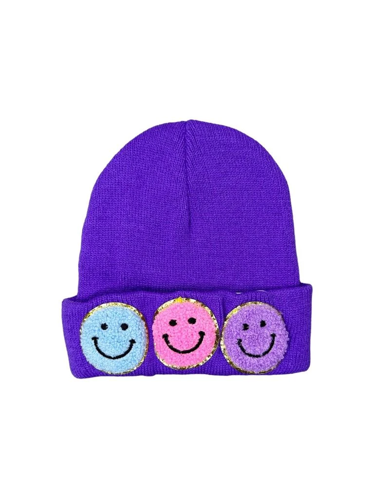 Lola + The Boys Happy  Emoji Beanie 5