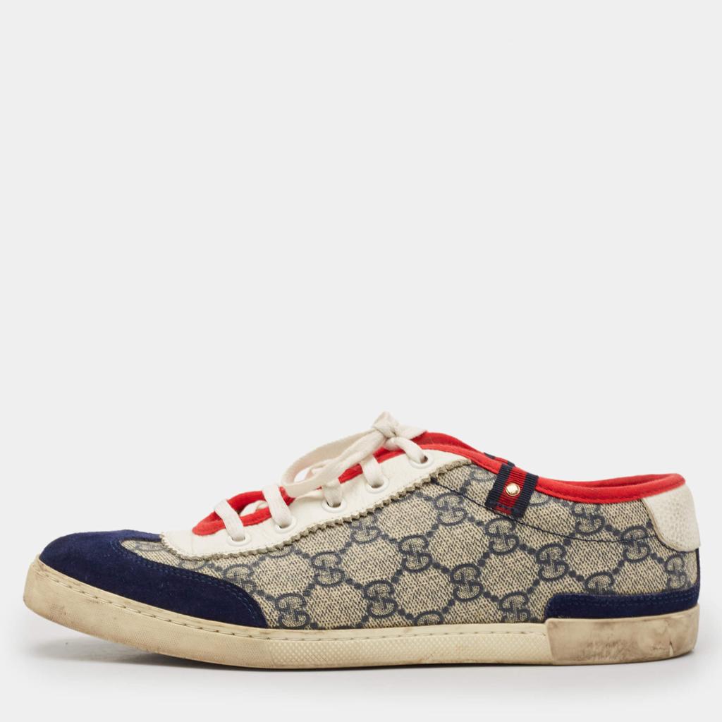 Gucci Suede And Gg Fabric Sneakers - Casual Shoes - BeyondStyle