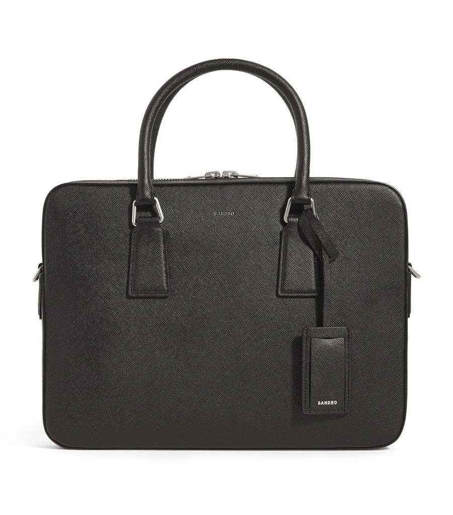 SANDRO Leather Slim Downtown Briefcase 1