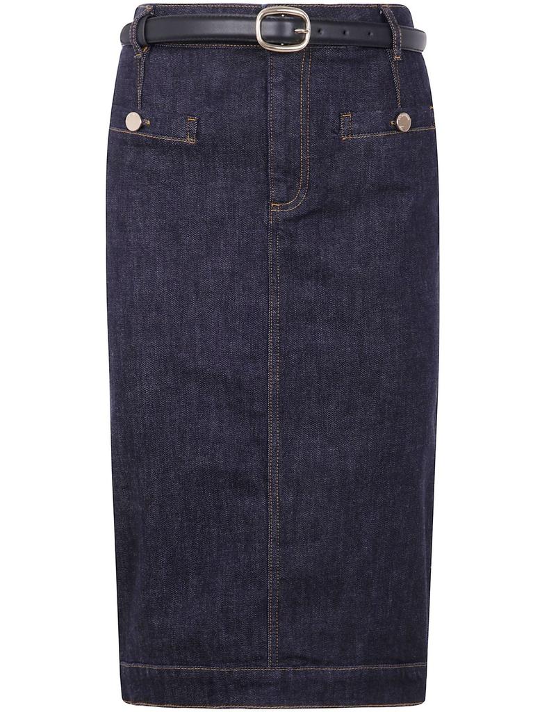 Self Portrait Self-Portrait Check Pleated Midi Skirt