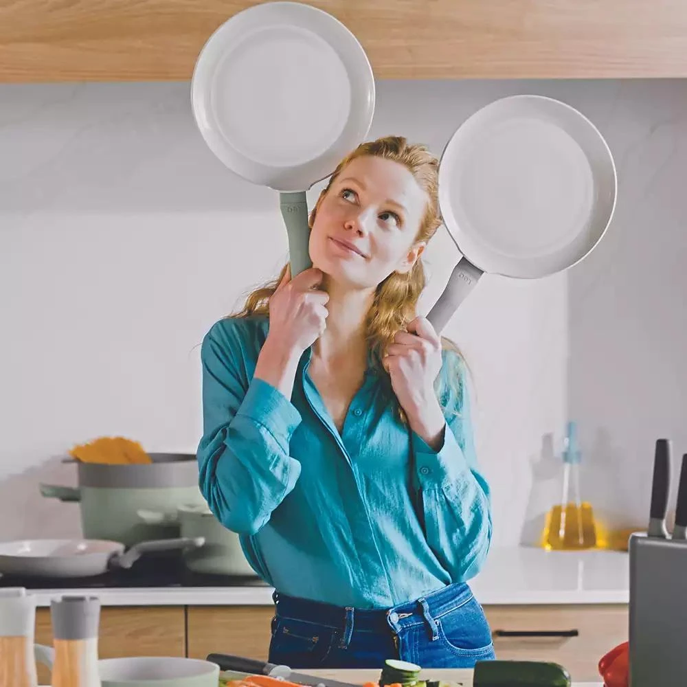 BergHOFF Balance 3Pc Non-stick Ceramic Frying Pan Set, Recycled Aluminum 5