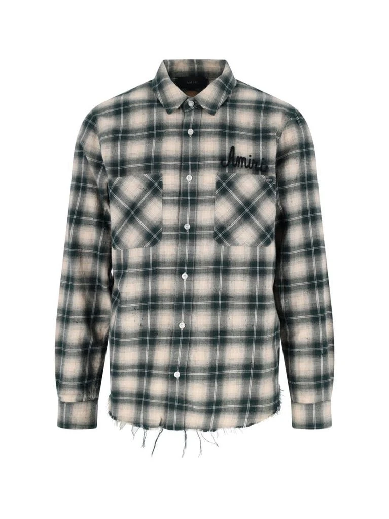 AMIRI Shotgun" Plaid Shirt – Green 1