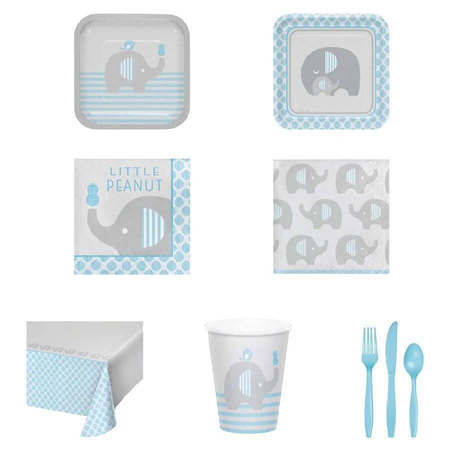 Creative Converting Boy Elephant Baby Shower Kit 3