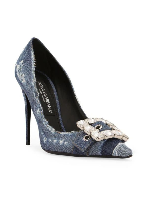 Dolce & Gabbana Patchwork Denim Pumps 2