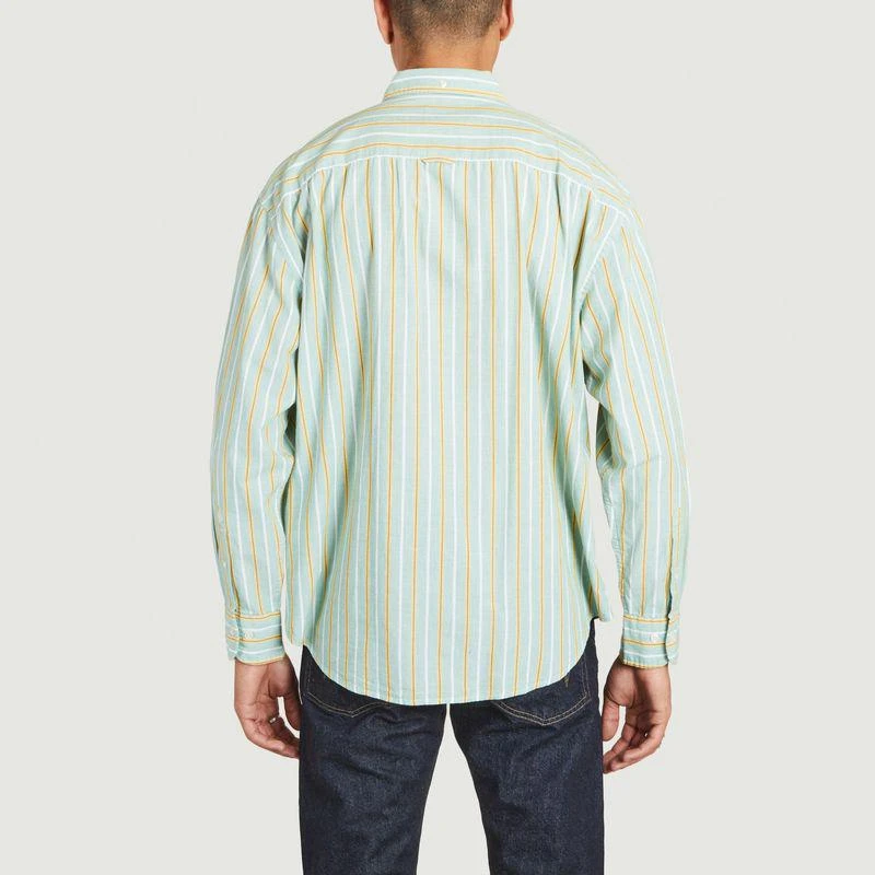 Gant Relaxed Fit Shirt in BCI certified cotton thread count Forest green GANT 3