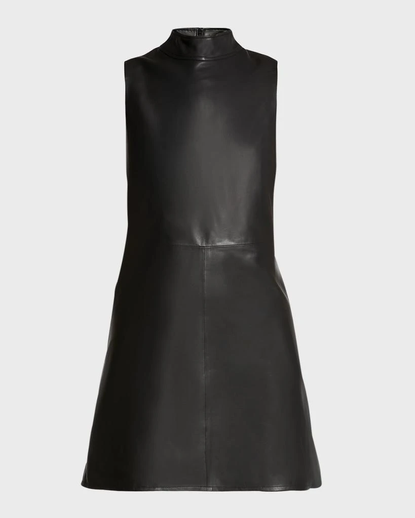 AS by DF Crawford Upcycled Leather Mini Dress 1