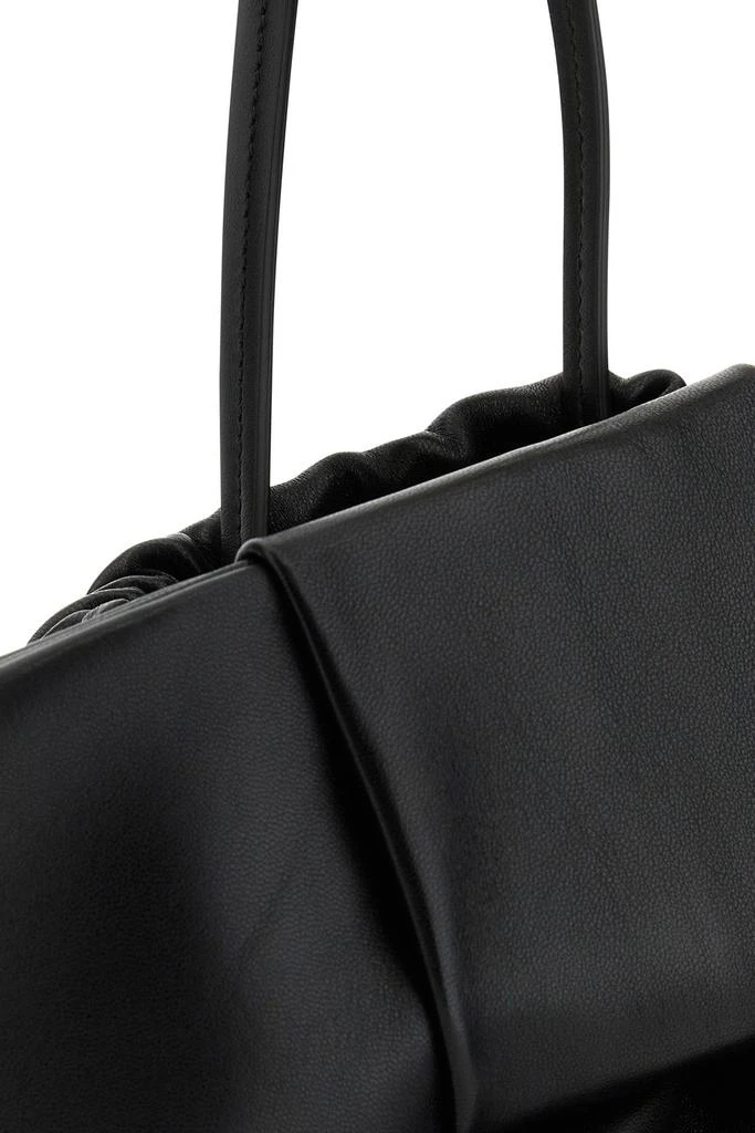 Jil Sander Black nappa leather medium Bow clutch 3