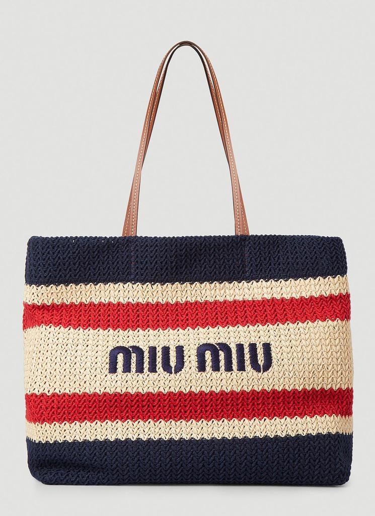 【SS25＊日本未入荷】MIU MIU RAFFIA EFFECT HANDBAG Raffia effect yarn handbag MIU MIU 5BA219 ADO1F0A5T - Gianni