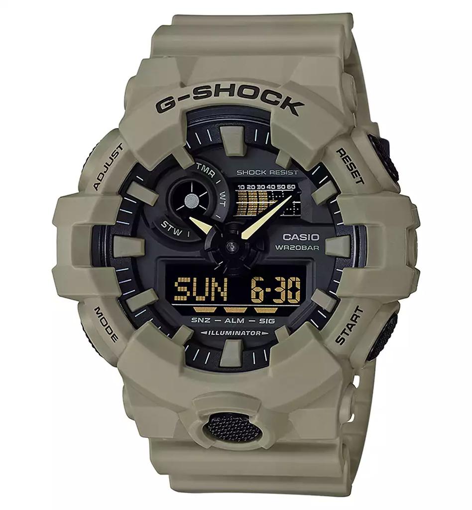 G-Shock Men's Analog-Digital Beige Resin Strap Watch