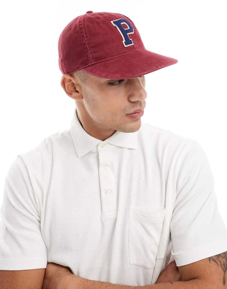 Ralph Lauren Polo Ralph Lauren authentic large P twill baseball cap in burgundy 3