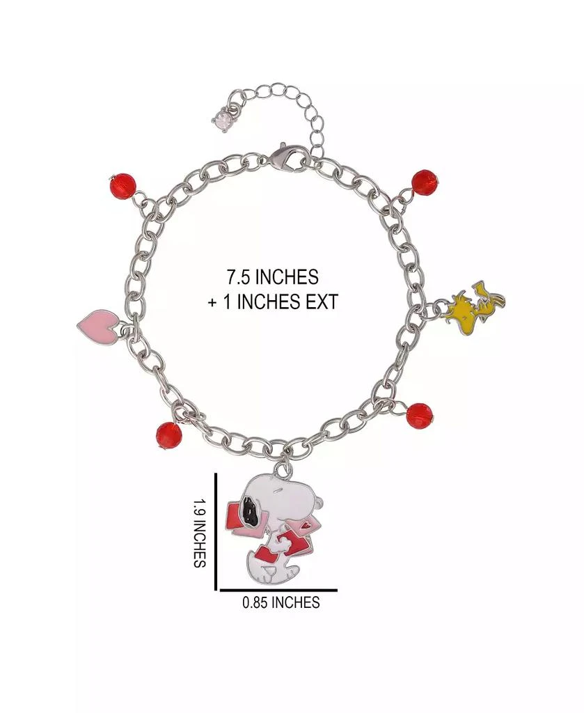 Peanuts Snoopy Heart Letter Bracelet 5