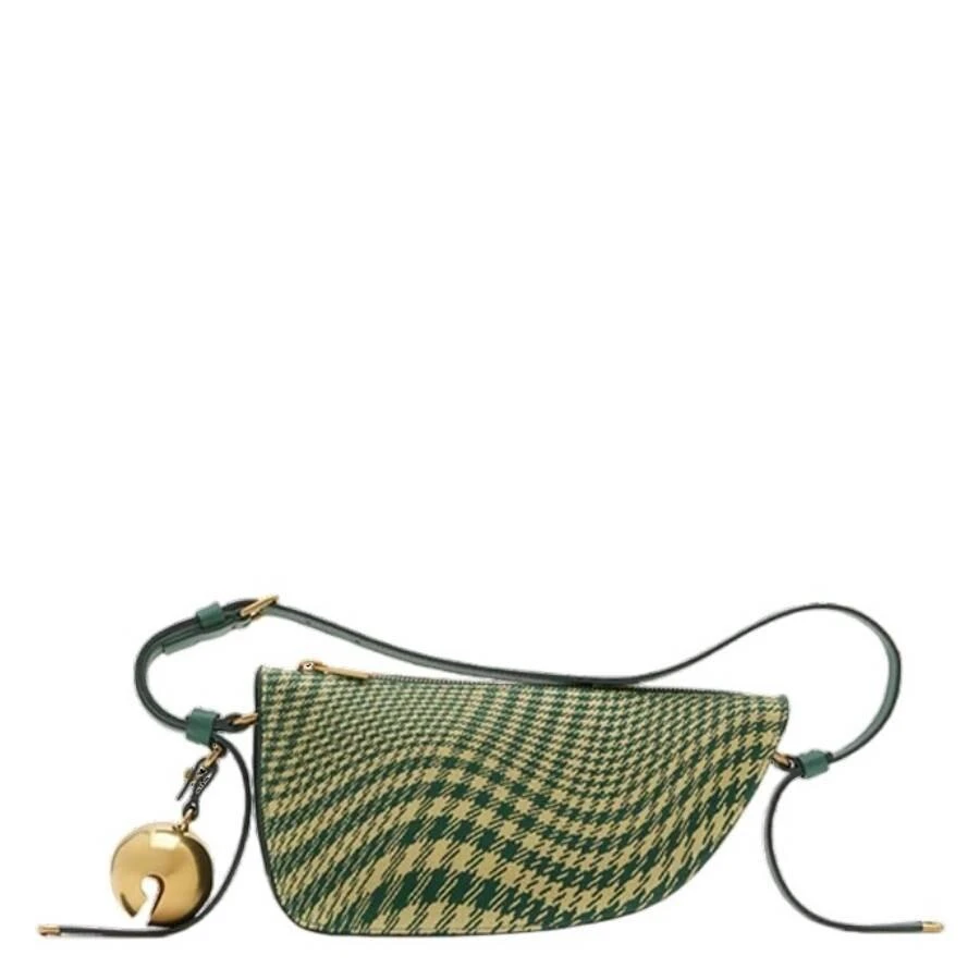 Burberry Mini Shield Houndstooth Sling Bag