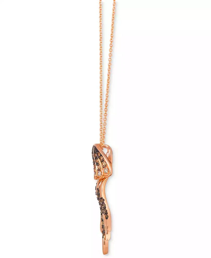 Le Vian Chocolatier® Chocolate Ombré Diamond 
Chocolate Diamond Jellyfish 20" Adjustable Pendant Necklace (3/8 ct. t.w) in 14k Rose Gold 2
