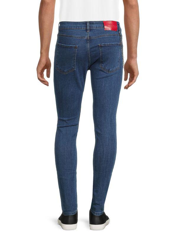 Elie Balleh Patchwork Distressed Jeans