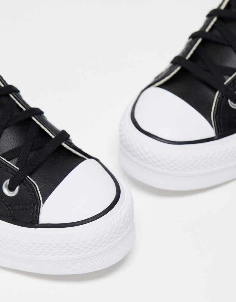 Converse Converse Chuck Taylor All Star Hi Lift platform trainers in black leather 3