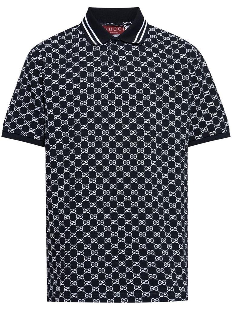 Gucci Gucci Gg Supreme Cotton Polo Shirt - Polo Shirts