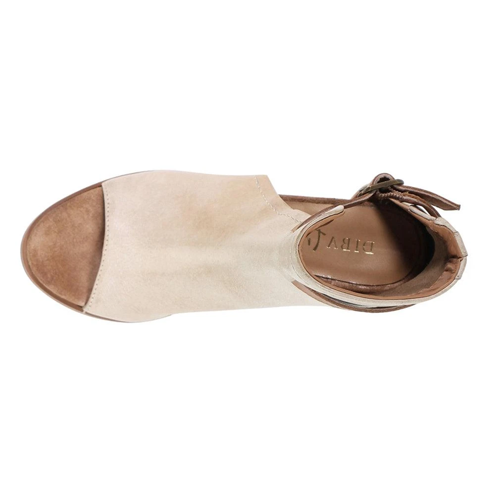 Diba True Low Tide Leather Round Toe Block Heel Pumps 4