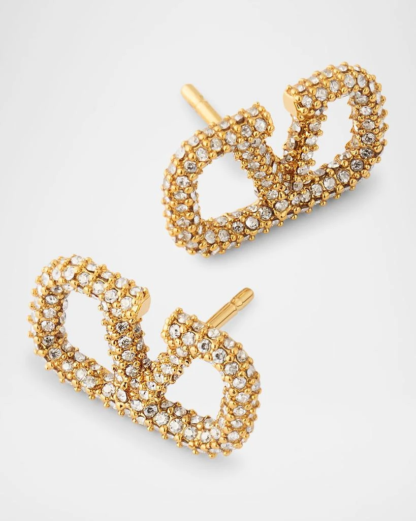 Valentino VLogo Signature Strass Stud Earrings 3