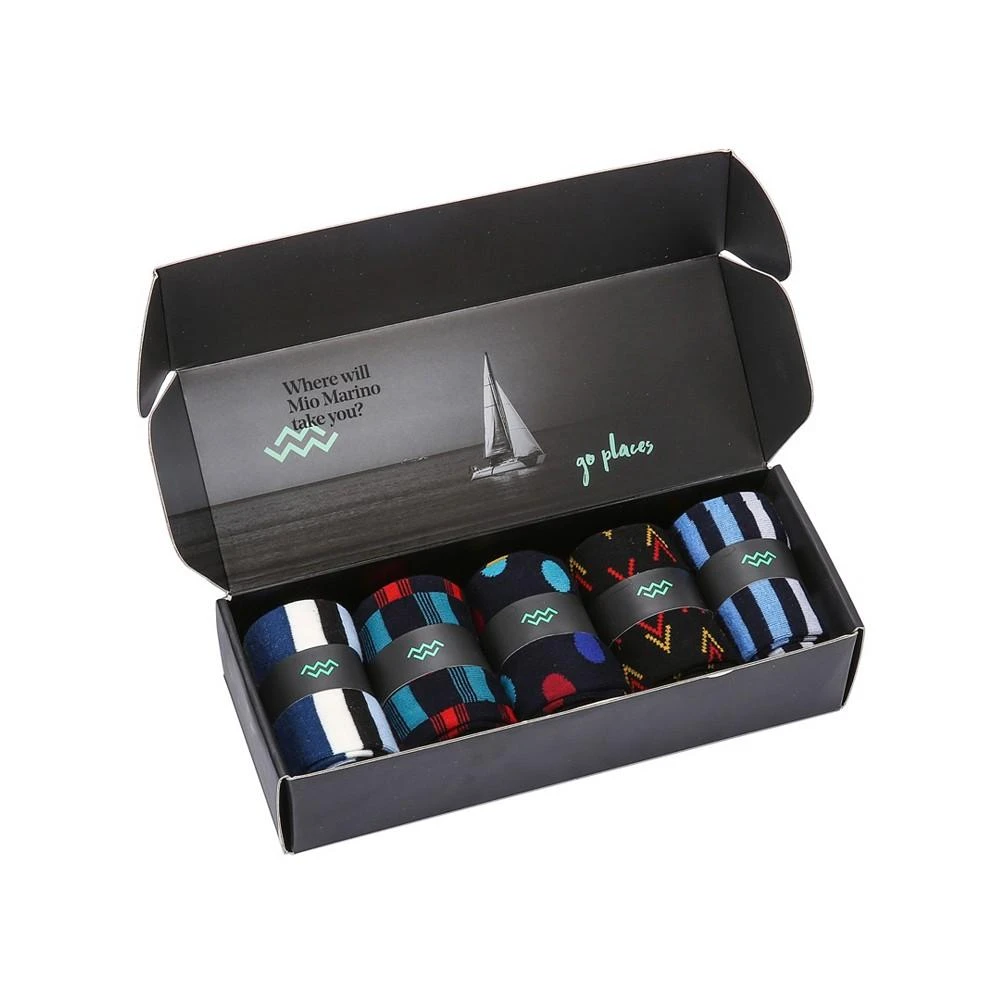 Mio Marino Men's Groovy Designer Dress Socks Pack of 5 4