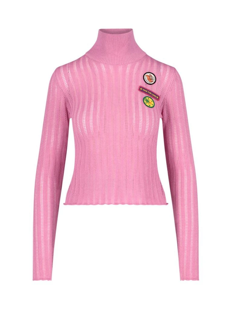 Cormio Cormio Anna Badge Patches High-Neck Sweater 1